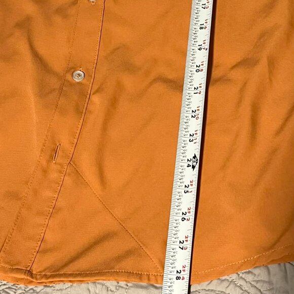 Huk Fishing Mens Tide Point Woven Solid Button Down Short Sleeve Shirt Size M - Picture 5 of 10